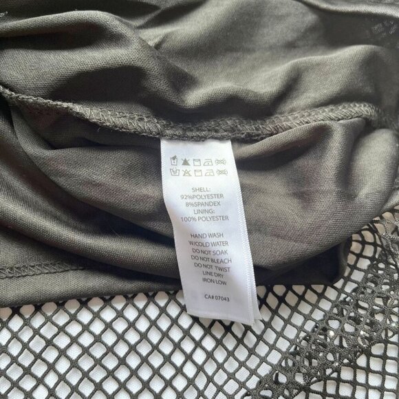 NWT HAUTE HIPPIE BLACK RHINESTONE MESH EMBELLISHED DRESS - Picture 13 of 13